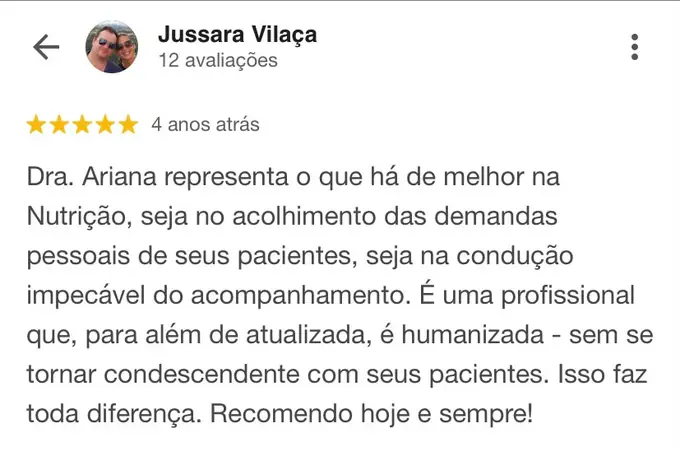 Depoimento de paciente, print de conversa 7